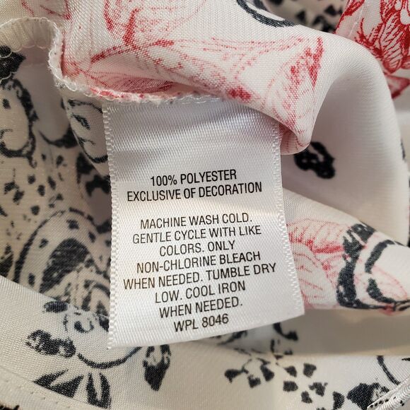 Y2K Lace Trim Slip Mini Dress Floral Red Black Whimsigoth Fairy Grunge Vamp - Picture 8 of 8